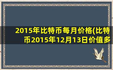 2015年比特币每月价格(比特币2015年12月13日价值多少钱)