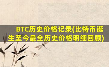 BTC历史价格记录(比特币诞生至今最全历史价格明细回顾)
