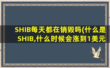 SHIB每天都在销毁吗(什么是SHIB,什么时候会涨到1美元用简单的方式解释)