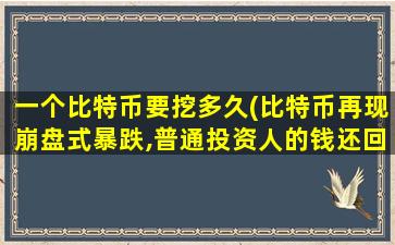 一个比特币要挖多久(比特币再现崩盘式暴跌,普通投资人的钱还回得来吗)