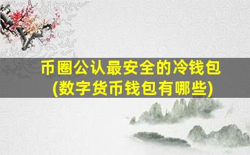 币圈公认最安全的冷钱包(数字货币钱包有哪些)