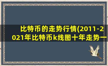 比特币的走势行情(2011-2021年比特币k线图十年走势一览)