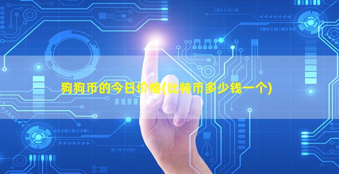 狗狗币的今日价格(比特币多少钱一个)